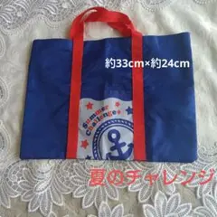 青いトートバッグ 夏のチャレンジデザイン