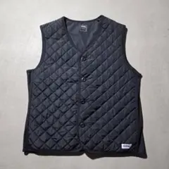 SCENE collection キルティングベスト ブラック