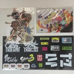 スプラトゥーングッズ　ステッカー　ポストカード