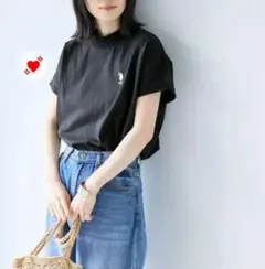 s*e様 ♥️U.S.POLOASSNモックネックフレンチ半袖カットソーTシャツ