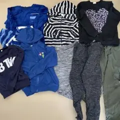 最終値下げ‼️140サイズ男の子冬服フード付き トレーナー 暖ズボンまとめ売り‼️