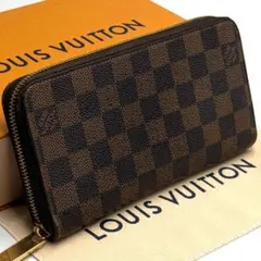 極美品】ルイヴィトン ダミエ エべヌ ジッピーウォレット 長財布 旧型