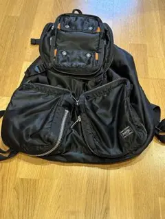 と*も様 ポーター　タンカー XL ブラックナイロンリュック・バックパック