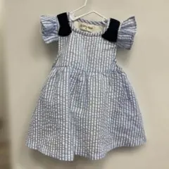 おまとめ割有り★SiShuNon ストライプ柄夏ワンピース 70cmのサムネイル