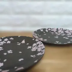 美濃焼 桜柄 皿 2枚