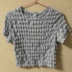 GU/Lサイズ/水色/ライトブルー/無地/半袖Tシャツ