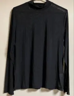 GU シアーハイネックT XL ブラック