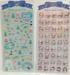 ウインタージュエルシール　スノーマン　2点セット