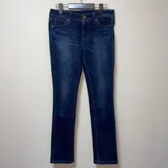 ユニクロ　MJ ダークブルー　デニム　ジーンズ　ジーパン　美脚　25 S