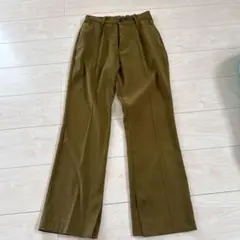 オリーブグリーン カーキー　パンツ ゴムウエスト