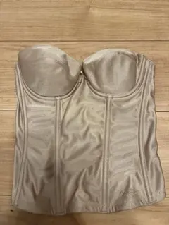 ベージュ ストラップレス コルセット C70