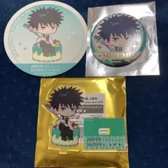 呪術廻戦　伏黒恵　スイーツパラダイス　コースター×缶バッジ×アクリルスタンド