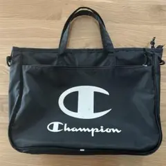 Champion チャンピオン　レッスンバッグ トートバッグ　ブラック黒