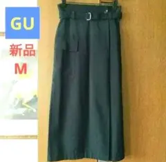 新品★未着用【GU】ジーユー　ロングスカート　ブラック　M