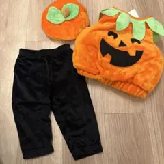 ハロウィンかぼちゃ 着ぐるみ 帽子付き3点セット