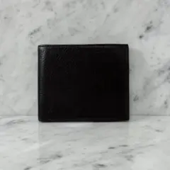 新品 未使用 ビジネスレザーファクトリー 二つ折り財布 本革 レザー 黒LIB