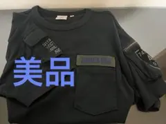 【美品】AVIREX USA ミリタリーポケットTシャツ ブラック　Mのサムネイル