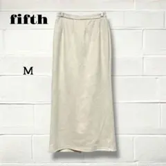 フィフス/タイトロングスカート/アイボリー/M/フェイクスエード/バックスリット