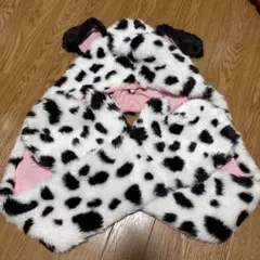 【美品】ディズニー 101匹わんちゃん マフラー ファンキャップ