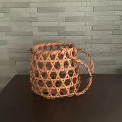 竹製　花器　花かご