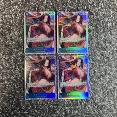 ワンピースカード【即日発送‼️】ハンコック 青デッキ強化パーツ SR 4枚セット❗️