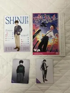 エヴァンゲリオン　シンジ　ポストカード等（合計４枚）
