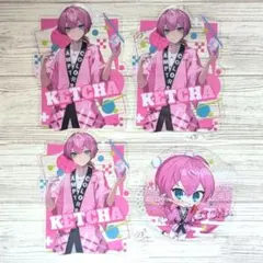 AMPTAKxCOLORS　けちゃ　クリアカード　虹 ver.