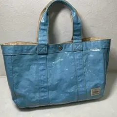 【完売品】PORTER ポーター　トートバッグ ブルー　PVC加工　吉田カバンのサムネイル