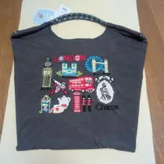 刺繍トートバッグ（ナイロン100%） ３way London柄
