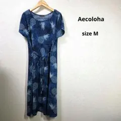 Aecoloha シャツ ワンピース 総柄 Mサイズ
