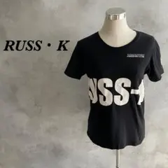 RUSS-K ラスケー Tシャツ Y2K ビッグロゴ ブラック M 352のサムネイル