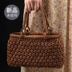 山葡萄バッグ　新品未使用 みよし漆器本舗 50%OFF 山葡萄 かごバッグ 1年保証付き 内布付き 日本