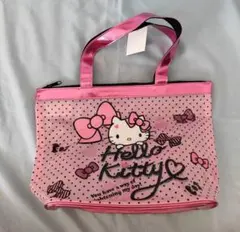 ハローキティ ドット柄トートビニールバッグ