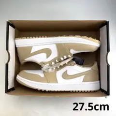 27.5cm ナイキ エアジョーダン1 ロー ゴルフ "ホワイト/リネン"のサムネイル