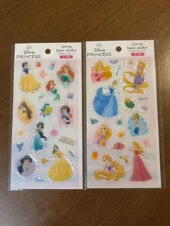 ディズニープリンセス エポキシステッカー 2枚セット