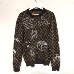 ルイヴィトン モノグラム エンブロイダード セーター L 中古のサムネイル
