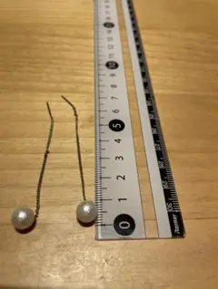 パールのアメリカンピアス　ゴールド