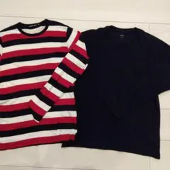 美品2枚まとめ売りユニクロメンズプレミアムコットン　長袖シャツ