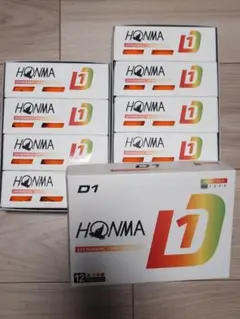 【新品・オレンジ】 ホンマD1 　ゴルフボール　2ダース