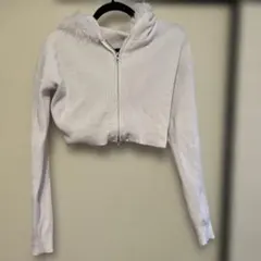 ファーつき　ニットパーカー