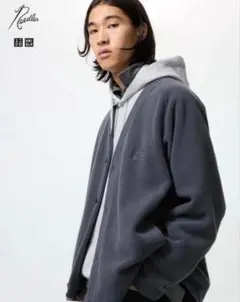 し*げ様 Needles UNIQLO フリースオーバーサイズカーディガン ダー 