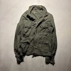 BEAMS ミリタリージャケット M カーキ 長袖 グランジ 退廃的 短丈