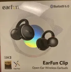 【未開封新品】EarFun Clip イヤーカフ イヤホン シルバーグレー
