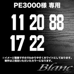 PE3000様　11 17 20 22 88　タイプ5　イエロー1