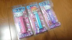 ハローキティ・レインボーシリーズ　 PEZディスペンサー 計3個セット