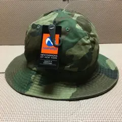 新品 ニューハッタン メトロハットのウッドランドカモ S/M