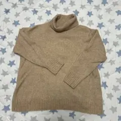 URBAN RESEARCH DOORS ベージュタートルネックセーター One