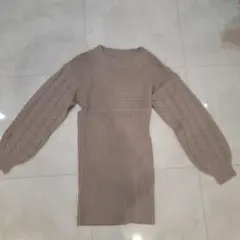 GRL グレイル 背中空き ニットワンピース S