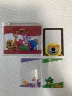 たべっ子どうぶつ　ナムコ限定　クリアカード3種 クリアポーチ1種