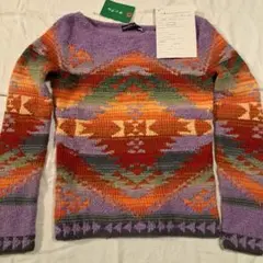 【未使用】Ralph Lauren 幾何学模様 ニットセーター 長袖
